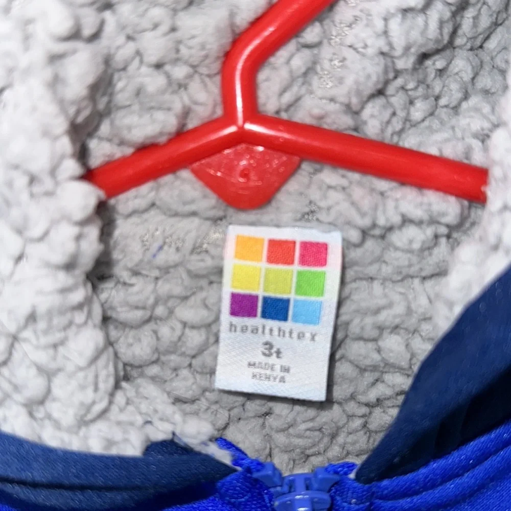 Sherpa‎ Lined Boys Blue zip Hoodie healthtex 3t